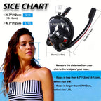 Full Face Snorkel Mask Set with Flippers-2