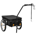 NNEVL Bike Cargo Trailer/Hand Wagon 155x60x83 cm Steel Black-0
