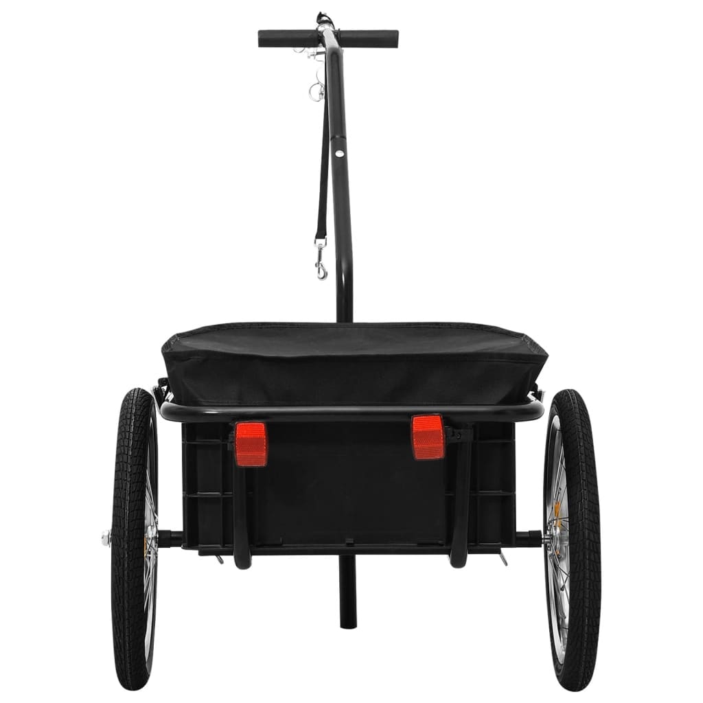 NNEVL Bike Cargo Trailer/Hand Wagon 155x60x83 cm Steel Black-4