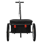 NNEVL Bike Cargo Trailer/Hand Wagon 155x60x83 cm Steel Black-4