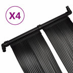 NNEVL Solar Pool Heater Panel 4 pcs 80x620 cm-1