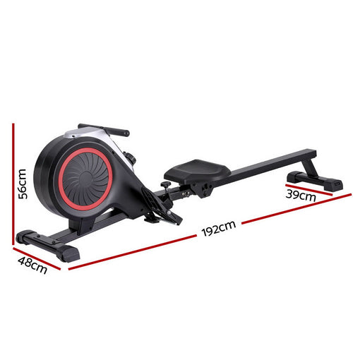 NNEDSZ Rowing Machine 16 Levels Foldable Magnetic Rower Gym Cardio Workout-1