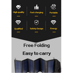 NNEOBA Foldable Solar Panel Charger with 20W/h Portable USB-4